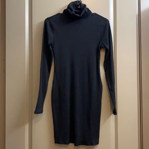 Black Wild Fable turtleneck bodycon dress